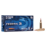 Federal Varmint & Predator, 22-250 Rem, 55 Grain, Hornady V-Max