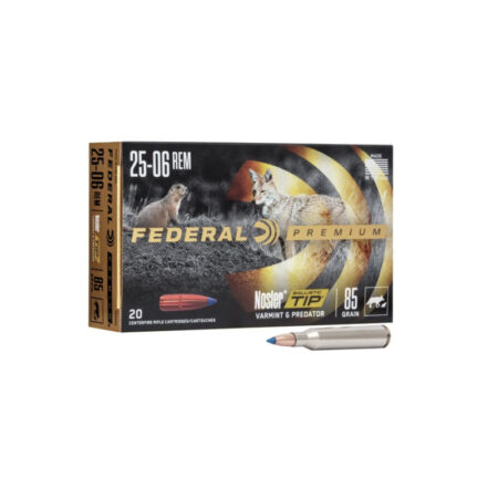 Federal Premium .25-06 Rem 85gr Nosler Balistic Tip