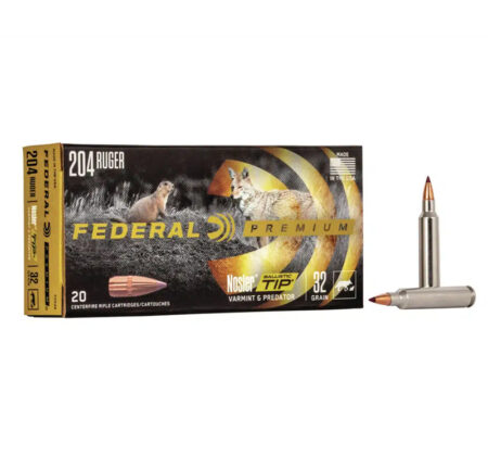 Federal Premium 204 Ruger 32gr Nosler Balistic Tip