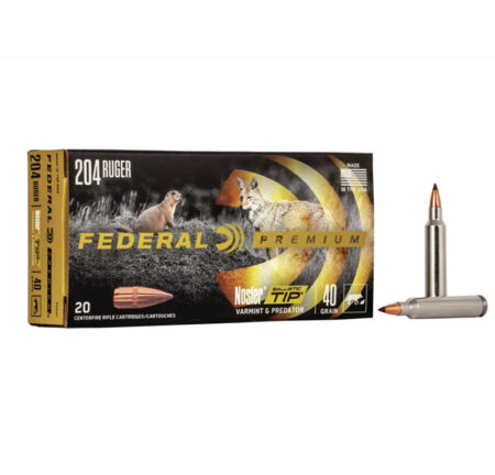 Federal Premium 204 Ruger 40gr Nosler Balistic Tip